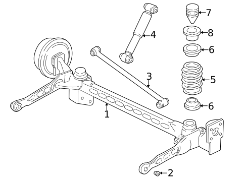 Rear Suspension for 2006 Pontiac Montana #2
