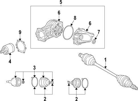 Propeller Shaft for 2007 Suzuki XL-7 #0