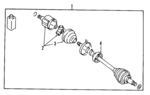 MR580561 - : Axle Assembly for Mitsubishi Image