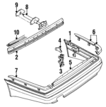 811807417CGRU - Body: Outer Cover for Audi: 4000, 4000 Quattro, Quattro Image