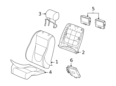 Front Seat Components for 2007 Jaguar Super V8 #3