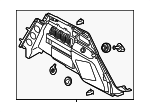 80F863879AJHCK - Body: Quarter Trim Panel for Audi Image