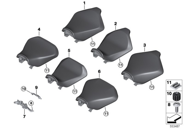 52535A787B6 - Seats and Seat Bench: Rider Seat Comfort -  for BMW-Motorrad Image