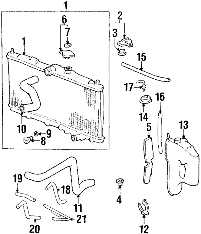 19103P0A000 - : Overflow Hose for Acura Image