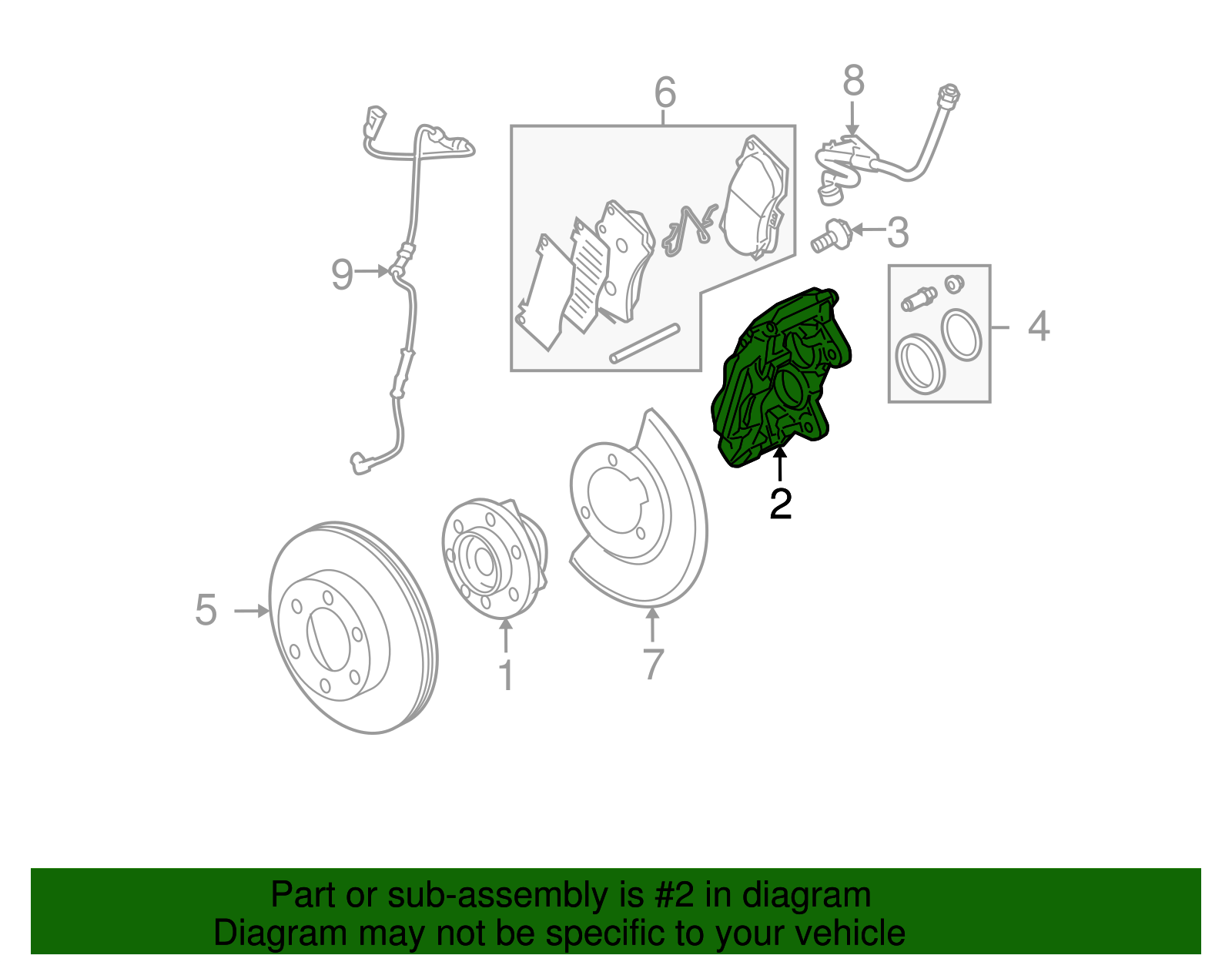 25957943 - Disc Brake Caliper | Partners Chevy