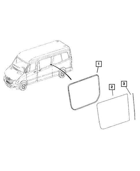 Glass and Rear View MIrror for 2007 Dodge Sprinter 3500 #7