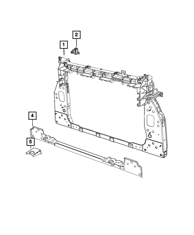 « 68495787AA –  : Fermeture Du Radiateur Panneau pour Mopar Image »