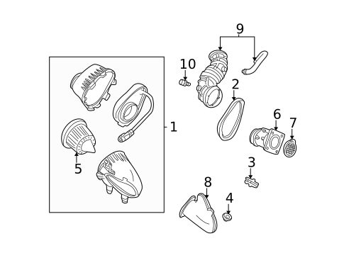 Air Intake for 2004 Ford Mustang #0