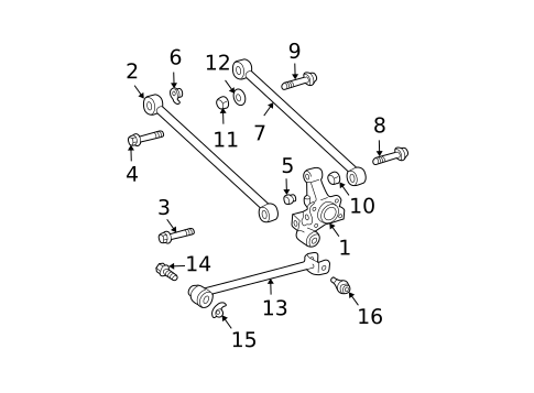Rear Suspension for 2007 Lexus RX350 #1