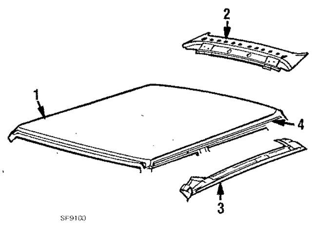 4341323 - Body: Roof Panel for Mopar Image