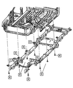 68505696AA - Frame, Bumper and Fascia: Body Hold Down Cushion for Mopar Image