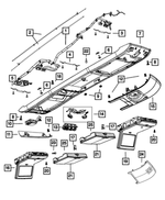 68086999AB - Interior Trim: Overhead Console Wiring for Mopar Image