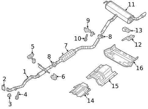 Exhaust Components for 2015 Jeep Cherokee #0