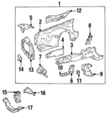 1236262414 - : Mount Bracket for Mercedes-Benz Image