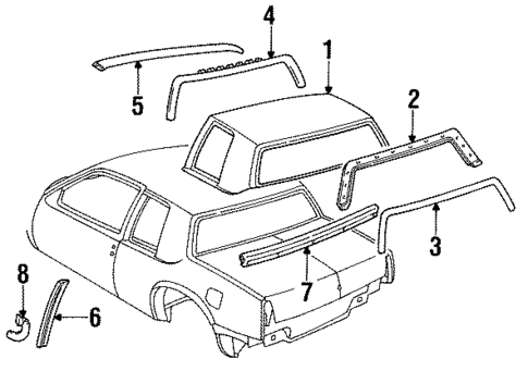 Vinyl Roof for 1987 Cadillac Eldorado #1