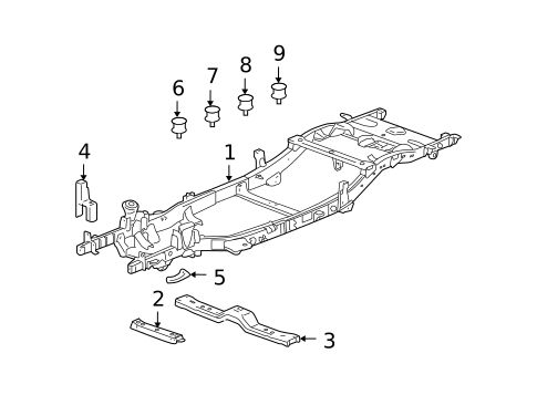 Frame & Components for 2005 Chevrolet Colorado #0