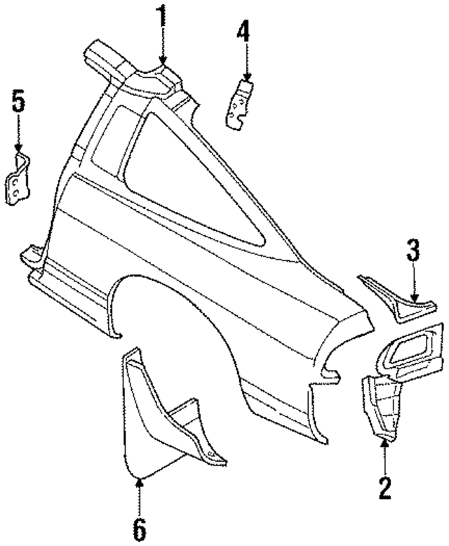G811254F30 - : Quarter Panel for Nissan Image