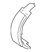 4654020070 - Brakes: 1994-2012 Toyota - Park Brake Shoes for Toyota: Avalon, Camry, Celica, Highlander, Solara Image