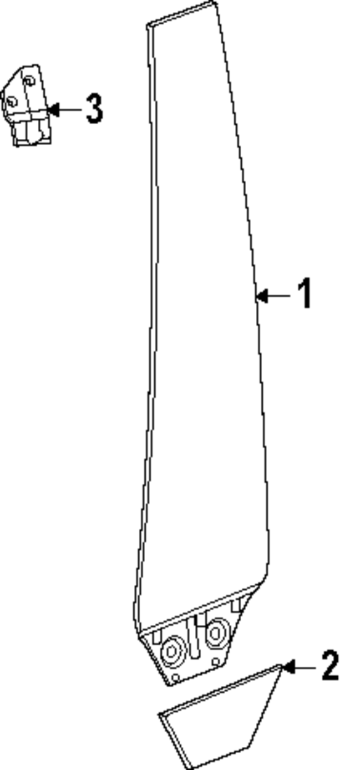 Exterior Trim - Pillars for 2024 Porsche Macan #3