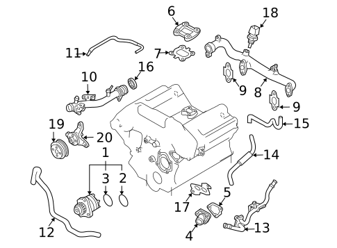 Water Pump for 2008 INFINITI M35 #0
