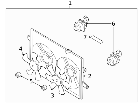 Cooling Fan, Clutch & Motor for 2001 Mazda 626 #0