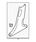 85845J3000NNB - Body: Lower Center Pillar Trim for Hyundai: Veloster, Veloster N Image