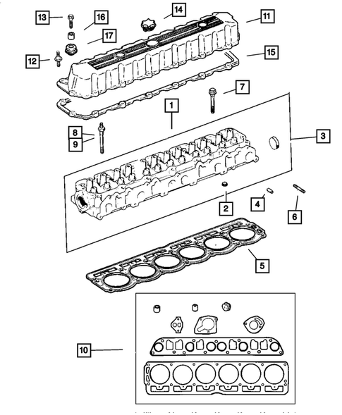 Cylinder Head for 2004 Jeep Grand Cherokee #0
