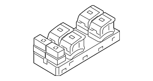 4K0959851NV6 - Electrical: Door Window Switch for Audi Image