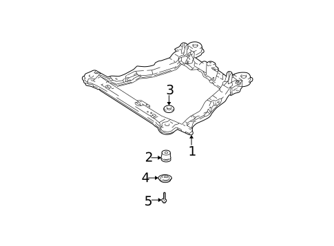 Suspension Mounting for 2004 Hyundai Santa Fe #0