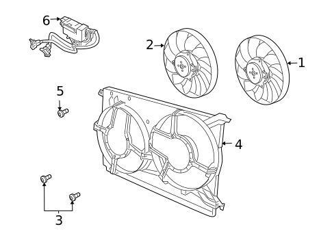 Cooling Fan for 2010 Saab 9-3X #0