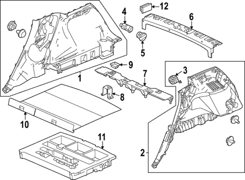 Interior Trim - Rear Body for 2024 Honda HR-V #0