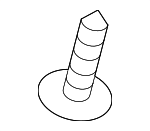 9A700769800 - Body: Rocker Molding Retainer Screw for Porsche: 718 Boxster, 718 Cayman, 718 Spyder, 911, Boxster, Cayenne, Cayman, Macan, Panamera, Taycan Image