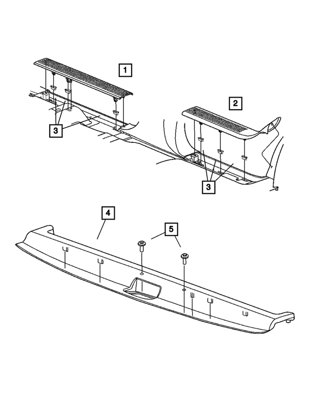 5HN14XDBAC - Interior Trim: Scuff Plate, Right for Mopar Image image