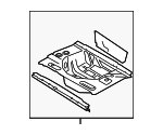 41127263818 - Body: Rear Floor Pan for BMW Image