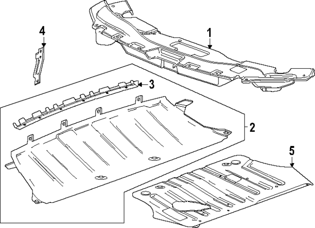 26484254 - : Part# 26484254 F Shield for Chevrolet: Traverse | GMC: Acadia Image