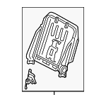 7920308043 - : Seat Back Frame for Toyota: Sienna Image