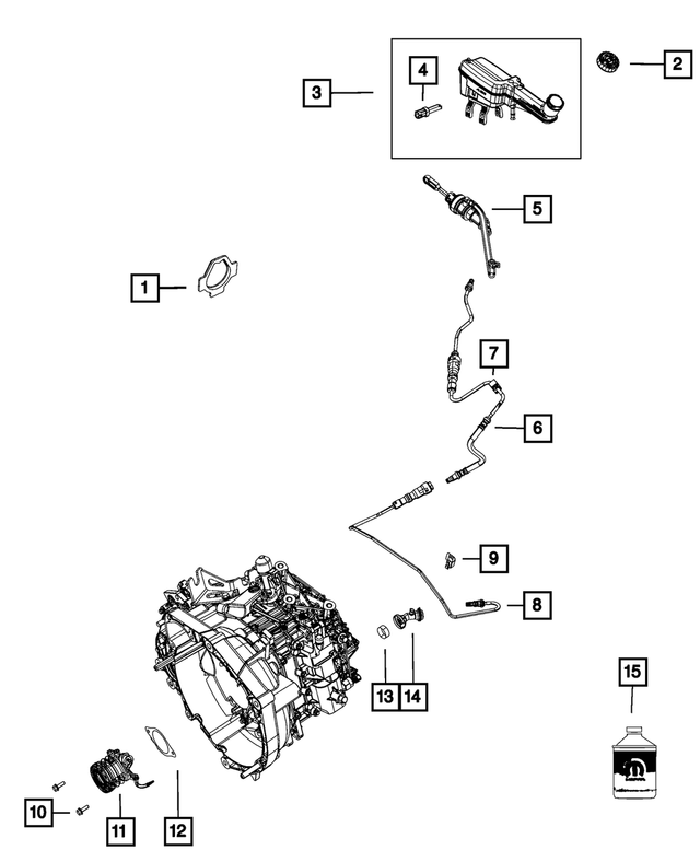 4743867AI - Clutch: Clutch Hydraulic Hose for Mopar Image