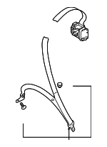 8W0857807BV04 - Electrical: Seat Belt Assembly for Audi: A4, A4 allroad, A4 Quattro, A5 Sportback, RS5, RS5 Sportback, S4, S5 Sportback Image