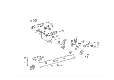Locking System for 1994 Mercedes-Benz C280 #0