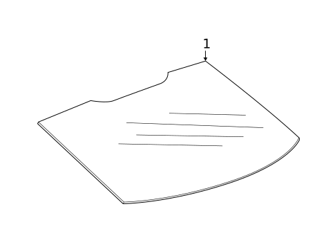 Glass - Lift Gate for 2018 Buick Regal Sportback #0