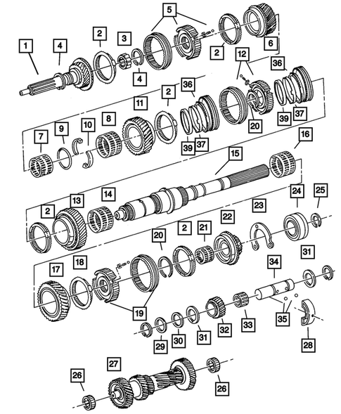 Gear Train for 2004 Dodge Dakota #0
