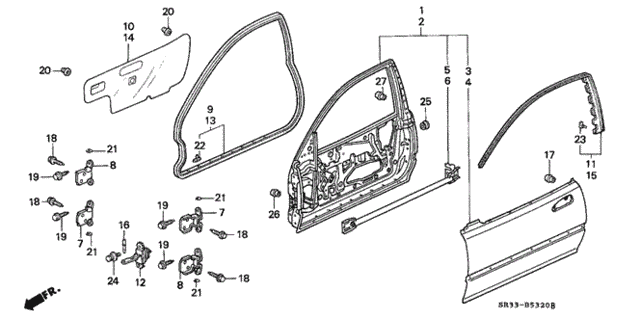 Door Panel for 1995 Honda Civic #0