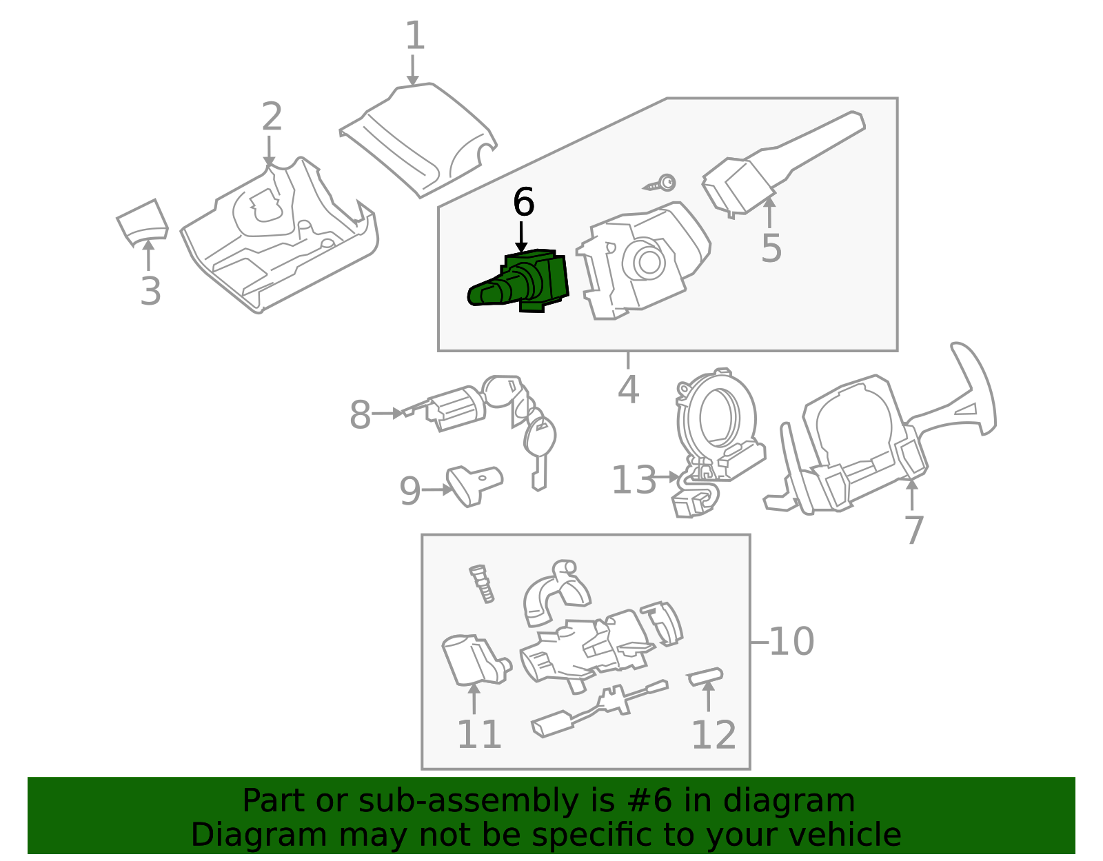 2007-2017 Mitsubishi Turn Signal Switch 8614A222 | Mitsubishi