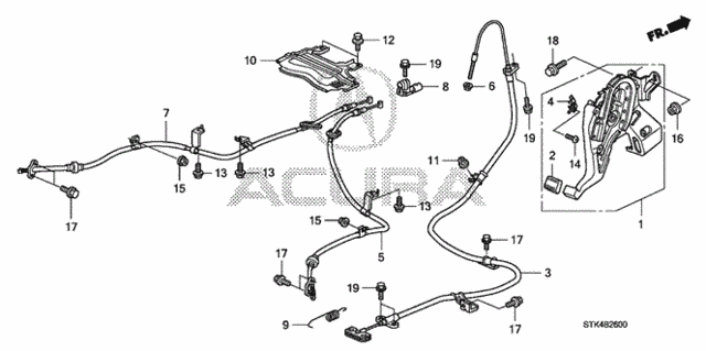 Parking Brake for 2007 Acura RDX #0