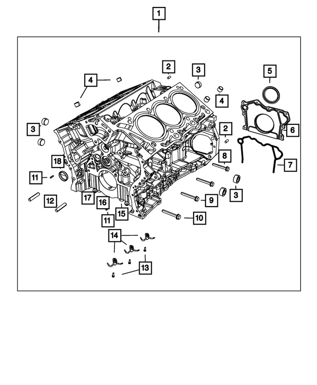 6510082AA - Engine: Pipe Plug, Right Side for Mopar Image image