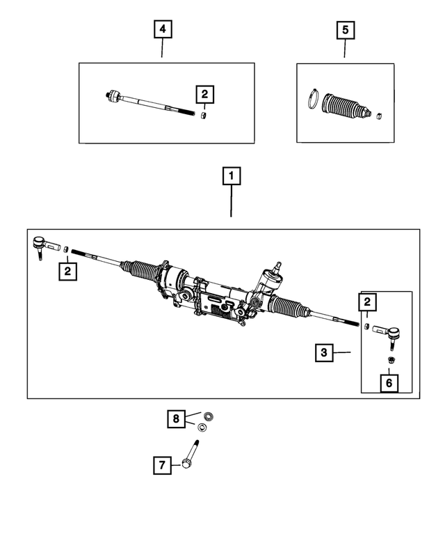 68585104AA - : Rack And Pinion Gear for Mopar Image
