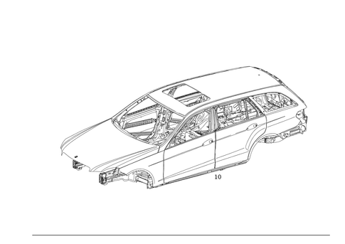 Body-in-White for 2012 Mercedes-Benz E63 AMG #0