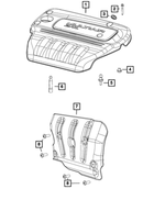 68272926AA - Engine: Engine Cover for Mopar Image