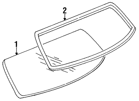 Glass & Hardware - Back for 1997 Chevrolet Lumina #0