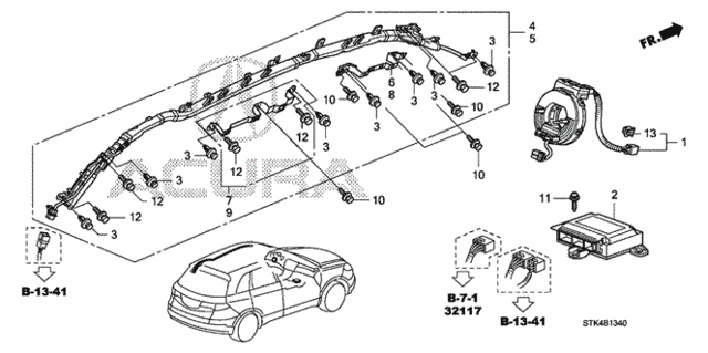 SRS Unit (1) for 2009 Acura RDX #0